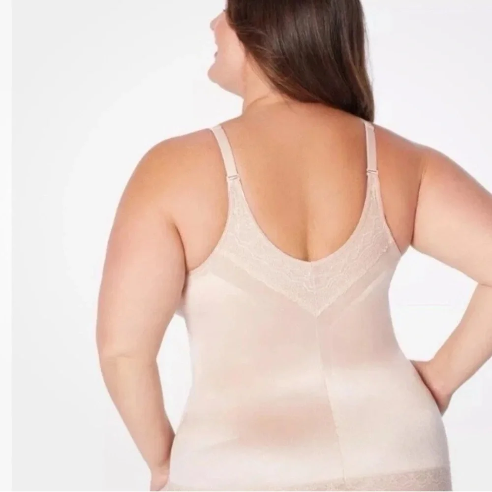 RUBY RIBBON PIN UP CAMI #3055 size 48 Pale Nude New